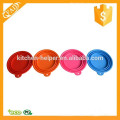 Diferentes cores reutilizáveis ​​Silicone Pet Foldable Bowl